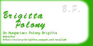 brigitta polony business card